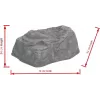 EUROPALMS Dekorativer Felsen Diamond, Fiberglas, Naturstein-Optik, 50x40x30cm 83313233