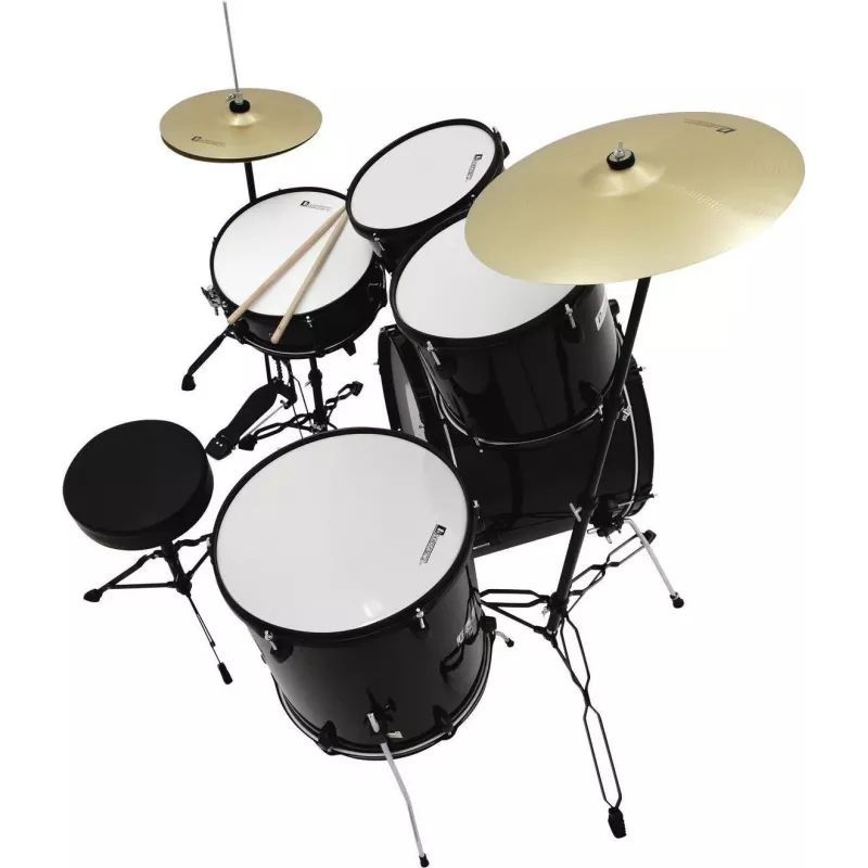 DIMAVERY DS-200 Schlagzeug, Schwarz 26001360