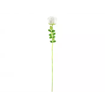 EUROPALMS Crystal Rose Kunstblume, Weiß, 81 cm, 12 Stück 82600208
