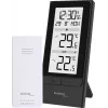 Technoline WS9787 Kabellose Wetterstation mit Außensensor, Schwarz/Silber