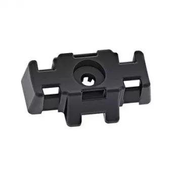 HellermannTyton S3SB15CBM8-PA6GF30-BK Schraubbefestigungssockel für Kabelbinder, Schwarz, M8, PA6GF30, 1 Stk. 151-01010