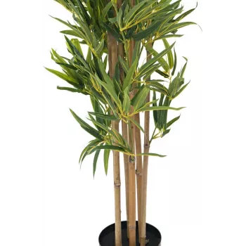 EUROPALMS Bambus deluxe, Kunstpflanze, 180cm (82509167) - Künstliche Bambuspflanze