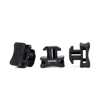 HellermannTyton 151-03055 ACFM2W10PT6-PA66/6HIRHS-BK Kabelbefestigungselement, hitzestabilisiert, hoch schlagfest, schwarz, 25 Stück