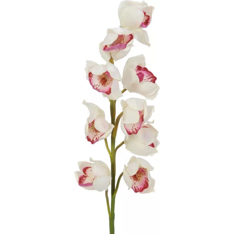 EUROPALMS Cymbidium-Zweig, künstlich, weiß-rosa, 90cm 82530312