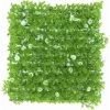 EUROPALMS Künstliche Buchsbaummatte, Grün-Weiß, 25x25cm 82600089