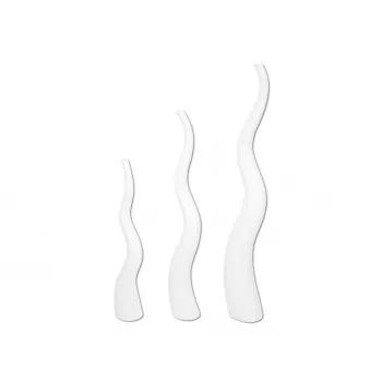 EUROPALMS Design Vase WAVE-150, Weiß 83011904