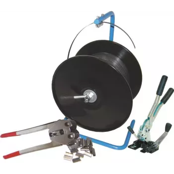 Banholzer&Wenz PP-Umreifungsset mit Handspender, 16 mm x 500 m, 2000 Verschlüsse 17514