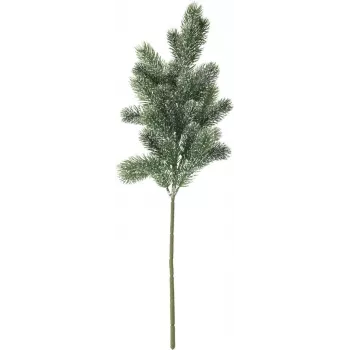 EUROPALMS Schneebedeckter Tannenzweig, PE, 65cm (83500421)