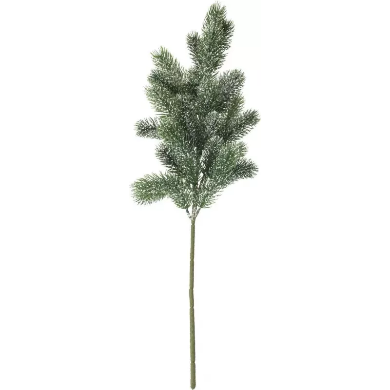 EUROPALMS Schneebedeckter Tannenzweig, PE, 65cm (83500421)