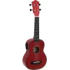 DIMAVERY UK-100 Sopran-Ukulele, Flamed Red 26255807