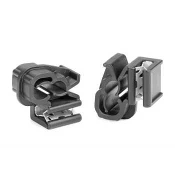 HellermannTyton EdgeClip EC1-3SV-DHC6-7 Kabelbinderhalterung, Schwarz, 100 Stück 151-04455