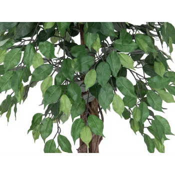 EUROPALMS Ficus Benjamina mehrstämmige Kunstpflanze, 180 cm 82506126