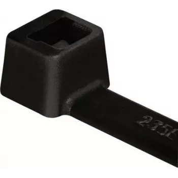 HellermannTyton T18R-HS-BK-C1 Schwarzes hitzestabilisiertes Kabelband 100 x 2,5 mm, 100er-Pack 111-01950