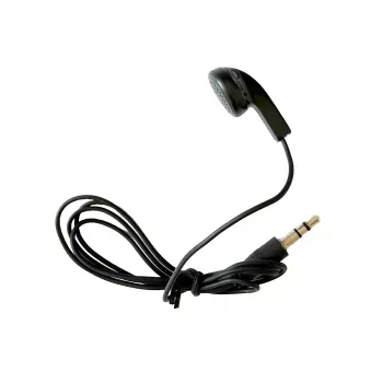 MIDLAND Albrecht 29978 Einweg-In-Ear-Ohrhörer mit 3,5-mm-Klinke, Mono, Schwarz, kompatibel mit ATR400/Tourist Guide