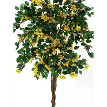 EUROPALMS Bougainvillea Kunstpflanze, Gelb, 180 cm 82507081