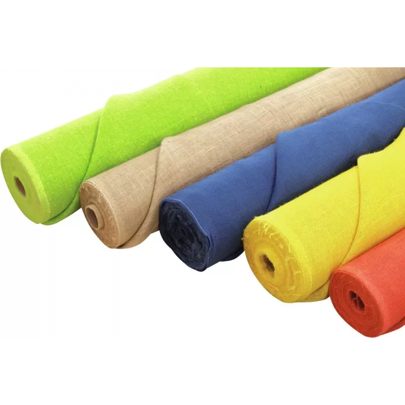 EUROPALMS Dekostoff, Jute, Blau, 130cm (83312114)