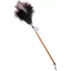 Bürstenhaus Redecker Straußenfederstaubwedel mit mittlerem Kopf, Buchenholzgriff, 50 cm 468807