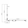 Midland Albrecht MAG31 DAB+ Magnetfußantenne mit Verstärker, Band III, 3m Kabel, SMB-Anschluss 62336