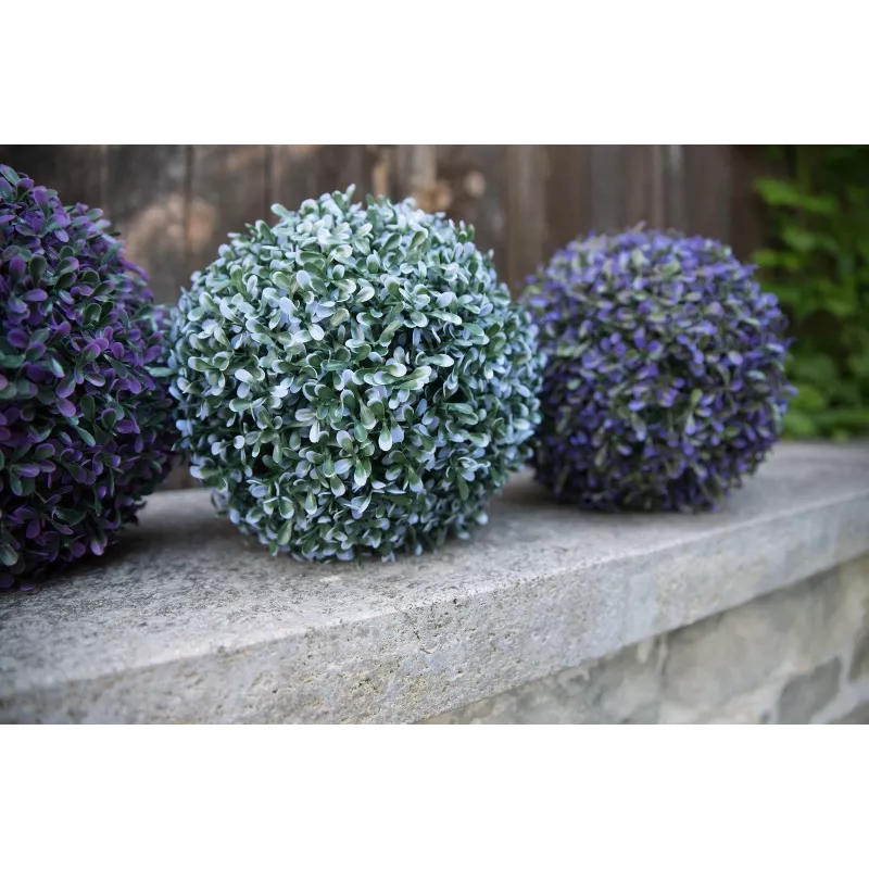 EUROPALMS Künstlicher Grasball, Blau, 22cm 82606975