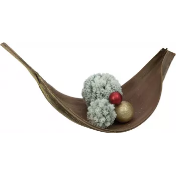 EUROPALMS Pine Ball, Flocked, 30cm (83500305)