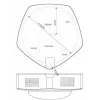 ALLNET PoE RGBW Lampe mit 1x MSR Sensor Port / LAN / Wi-Fi (ALL-PoE-RGBW-LAMP)