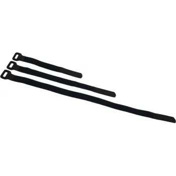 ACCESSORY BS-1 Klett-Kabelbinder 25x195mm, Schwarz, 10er-Pack 30006023