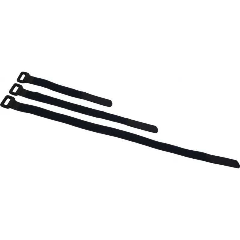 ACCESSORY BS-1 Klett-Kabelbinder 25x195mm, Schwarz, 10er-Pack 30006023