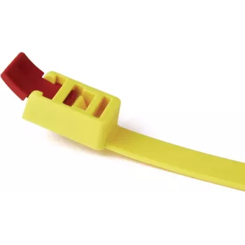 HellermannTyton SpeedyTie wiederverwendbarer Kabelbinder 750x13mm Gelb 5er-Pack 115-00001