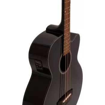 DIMAVERY AB-450 Akustikbassgitarre, Schwarz 26224013