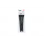 HellermannTyton SOFTFIX® wiederverwendbarer Kabelbinder 260 x 7 mm, Schwarz, 12er-Pack 115-07270
