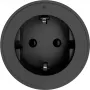 SYNERGY21 MODULRAIL Typ F Steckdosenmodul, Schwarz (Schuko, 16A, 250V) - S21-MR015