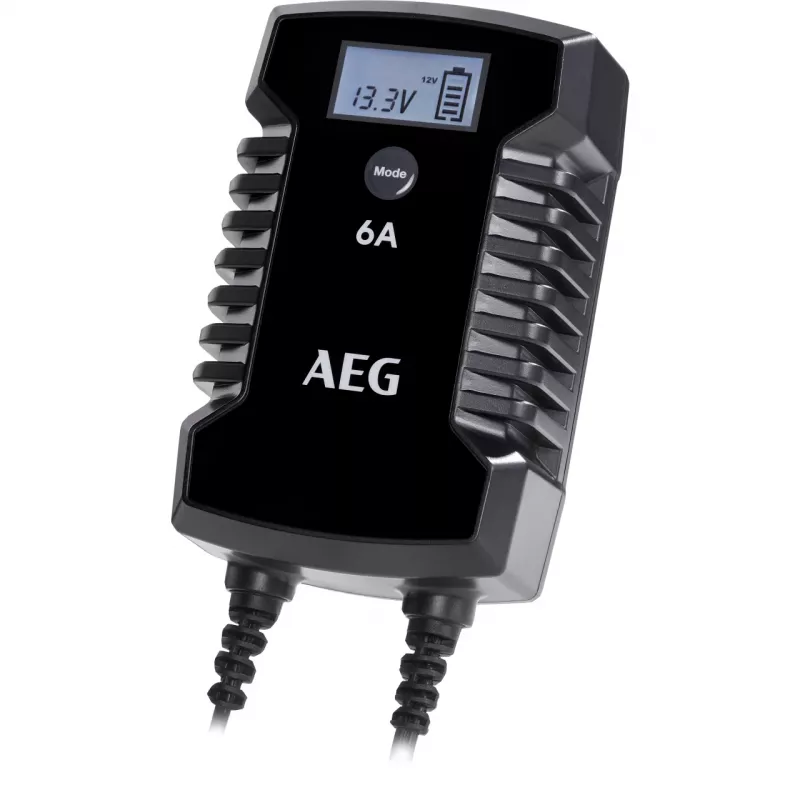 AEG LD6 10617 Kfz-Batterieladegerät 6V/12V 3A/6A mit LCD-Anzeige