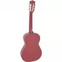 Dimavery AC-303 Konzertgitarre 1/2 Größe Rot mit Gigbag, Stimmgerät, Plektren und Gurt für Anfänger