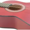 Dimavery AC-303 Konzertgitarre 1/2 Größe Rot mit Gigbag, Stimmgerät, Plektren und Gurt für Anfänger