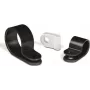 HellermannTyton H9P PA66HS BK 100 Kabelbinderhalterung, Schwarz, 4,2 mm Loch, M4 Schraube, hitzestabilisiertes PA66, 100 Stück