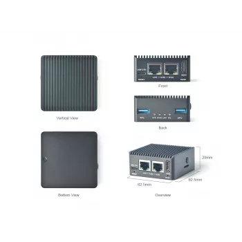 ALLNET FriendlyELEC NanoPi R5C Dual 2.5GbE Router SBC, 4GB RAM, 32GB eMMC, Wi-Fi 5, Metallgehäuse R5C_4G_32mmc_combo_wifi