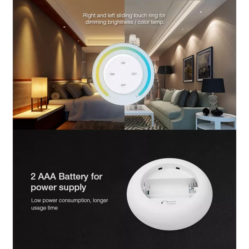 SYNERGY21 S1-G Sunrise LED-Fernbedienung für Dual White CCT MiLight/MiBoxer Systeme