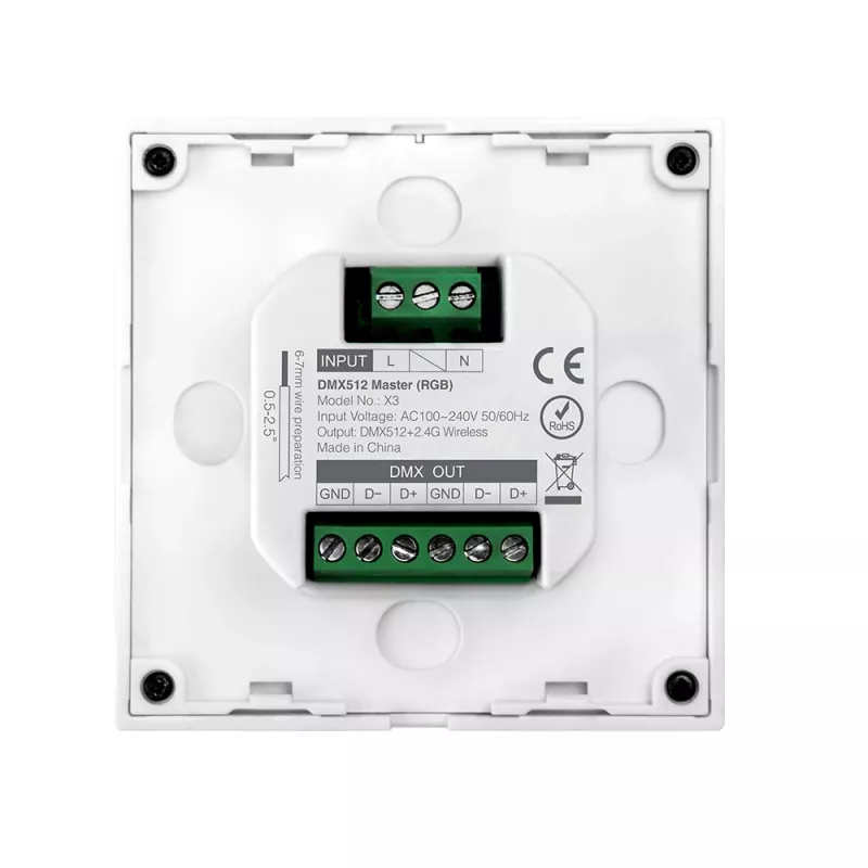 MiBoxer X3 Smart Touch Panel für LED-Steuerung (DMX512 & 2,4GHz RF)