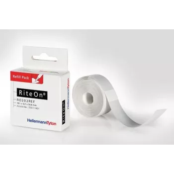 HellermannTyton RO202REF-1401-WH Harz-Thermotransferband, 140 mm x 300 m, Weiß