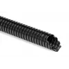 HellermannTyton 166-12013 HG-ELWS12-PA6-BK Wellschutzschlauch, Schwarz, 10 mm Innendurchmesser, 50 m