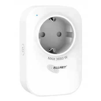 ALLNET ESP32 WLAN Smart Steckdose mit Energiemessung und 2x USB Ladegerät ALL3079