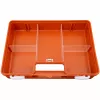 PETEX 43924035 DIN 13169 Erste-Hilfe-Koffer, Orange, 350 x 140 x 240 mm