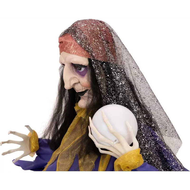 EUROPALMS Halloween animierte Wahrsagerin Figur, 50cm 83316113
