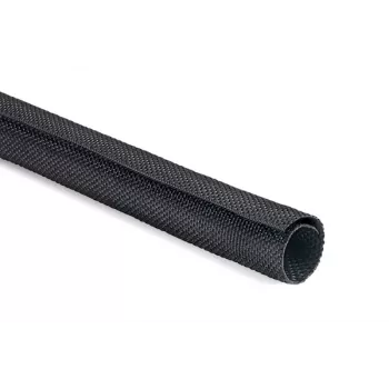 HellermannTyton Helagaine Twist-In Geflechtschlauch, 32-38 mm Bündeldurchmesser, 2 m, Schwarz 170-01018