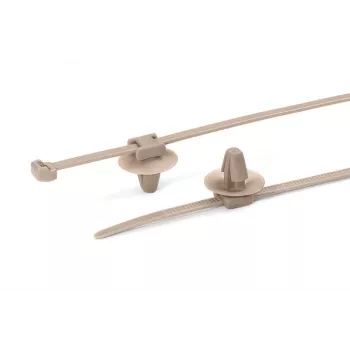 HellermannTyton 156-01091 PT2AP2SFT6.5-PEEK-BGE Kabelbinder 145 mm 3,4 mm Beige (1 Stk.)