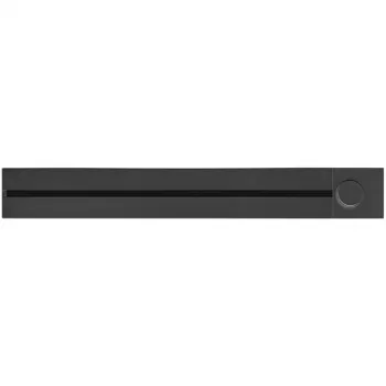 SYNERGY21 MODULRAIL 600mm Steckdosenleiste mit Schalter, 3 Schuko-Steckdosen, Schwarz S21-MR005