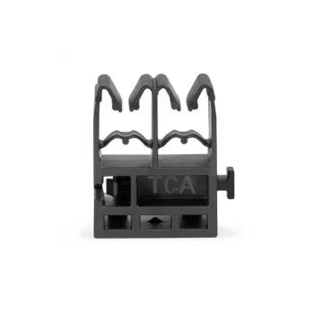 HellermannTyton QGDHC5.2-8.0M-PA66W-BK Befestigungssockel-Kabelbinder, Schwarz, 50 Stück 151-04088