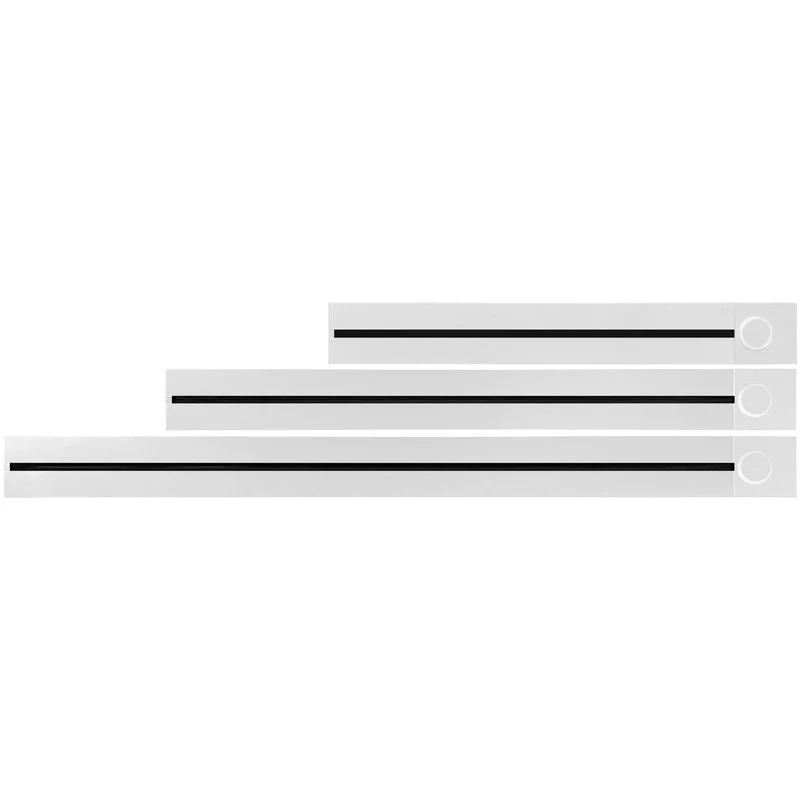 SYNERGY21 MODULRAIL 800mm Steckdosenleiste mit Schalter, Weiß (S21-MR009)