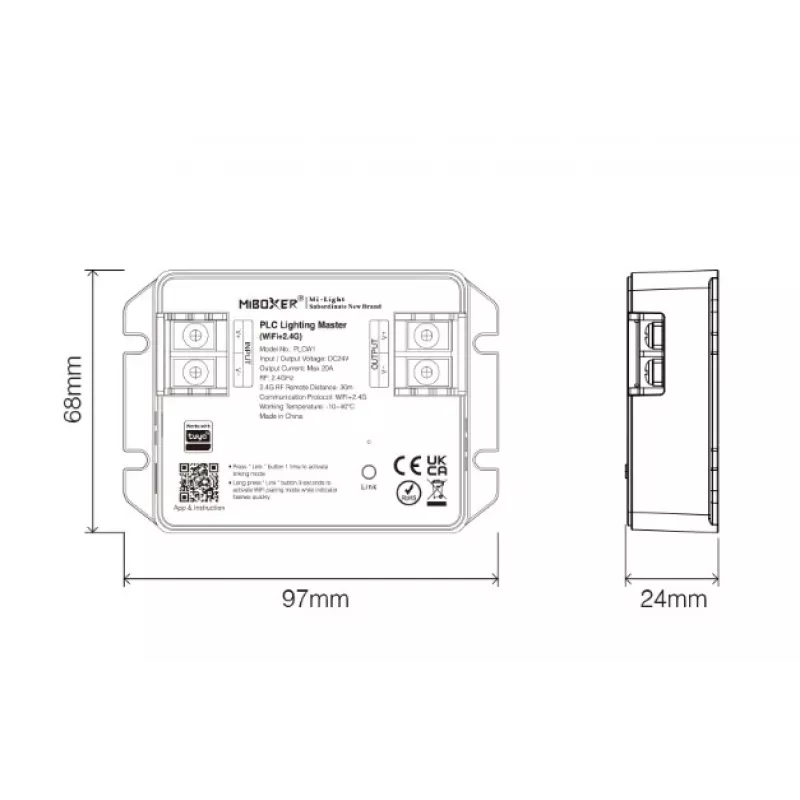 Miboxer PLCZ1 Zigbee 3.0 + 2.4G MiLight/Miboxer Licht-Master-Controller