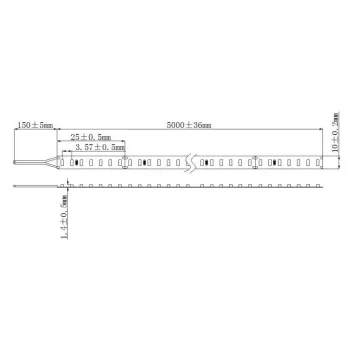 SYNERGY21 LED Flex Strip 2210 - 70 NW DC24V 24W IP20 CRI90 xSpecial Modell LED-LIGHTS24x